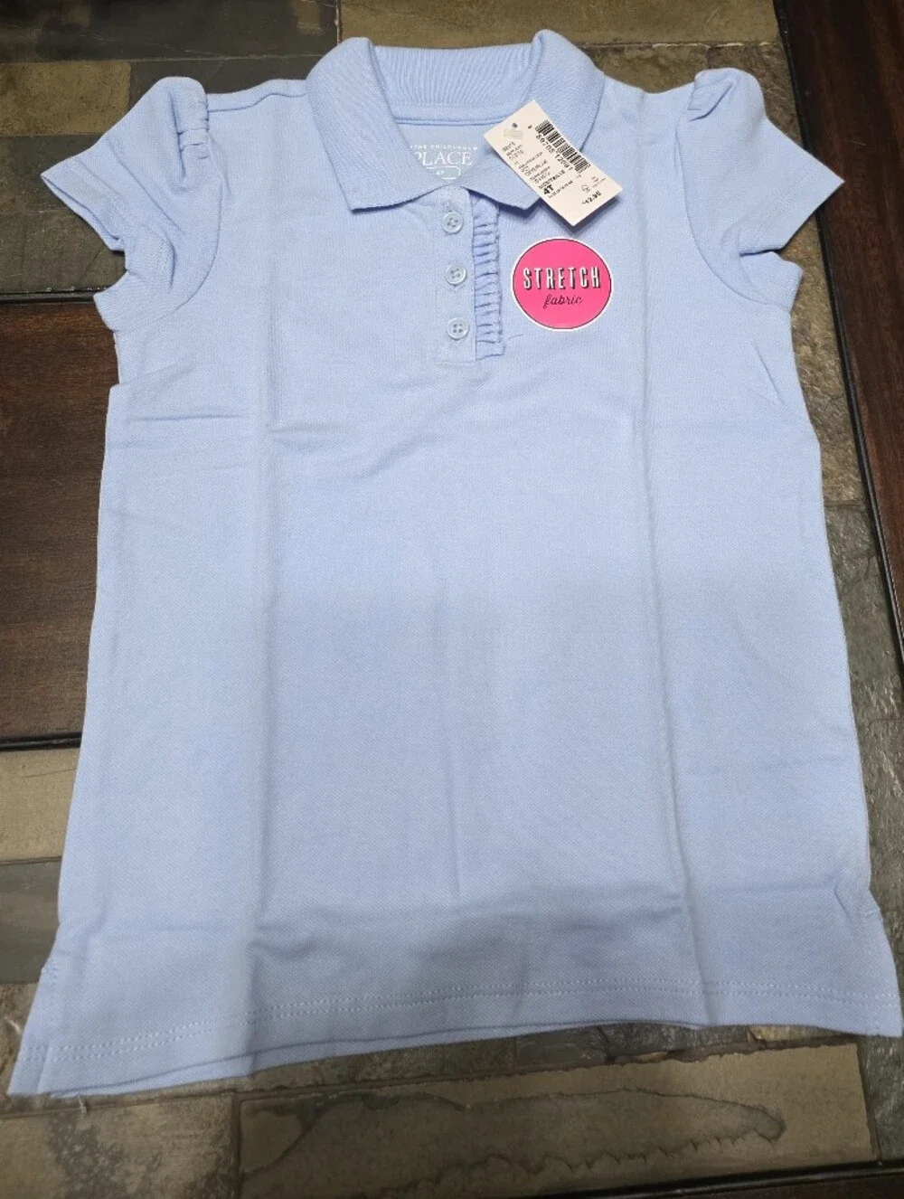The Children's Place Light Blue Girls' Short Sleeve Polo